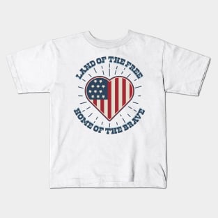 heart USA Kids T-Shirt